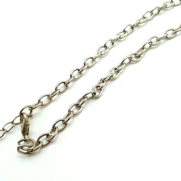 Green & Silver-tone Faceted Iridescent Faux Stone Necklace - Picture 8 of 15